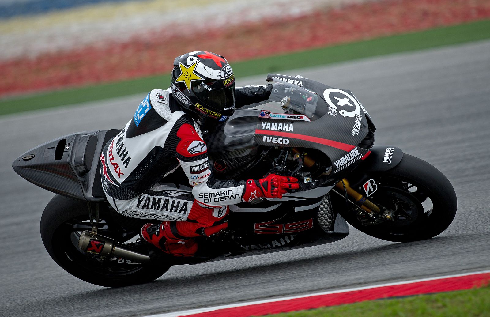 Jorge Lorenzo durante los entrenamientos.