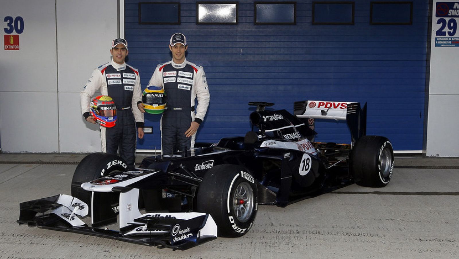 Williams presenta el FW34 que pilotarán Maldonado y Bruno Senna