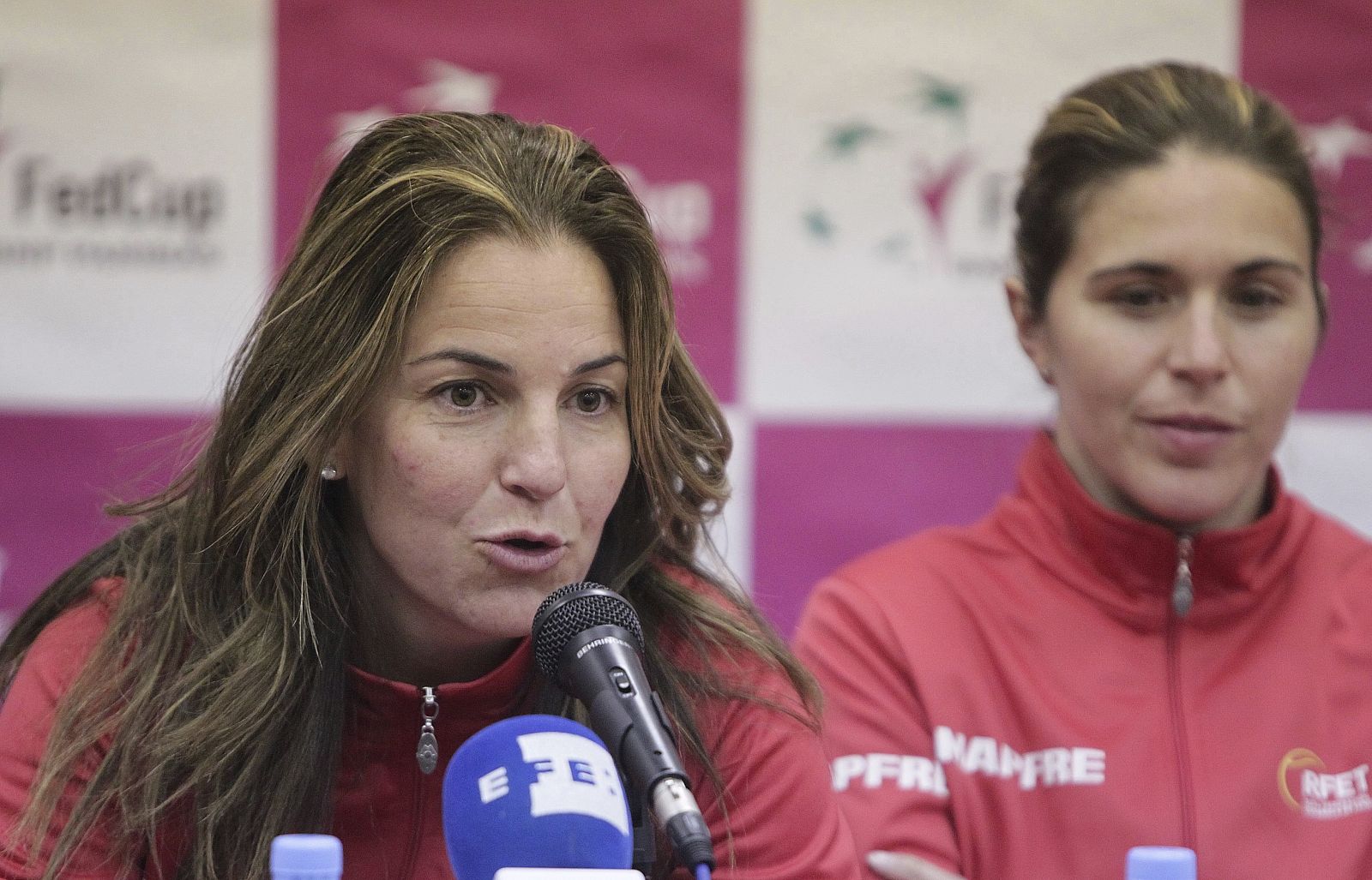 RUEDA DE PRENSA DEL EQUIPO ESPAÑOL DE LA COPA FEDERACIÓN DE TENIS