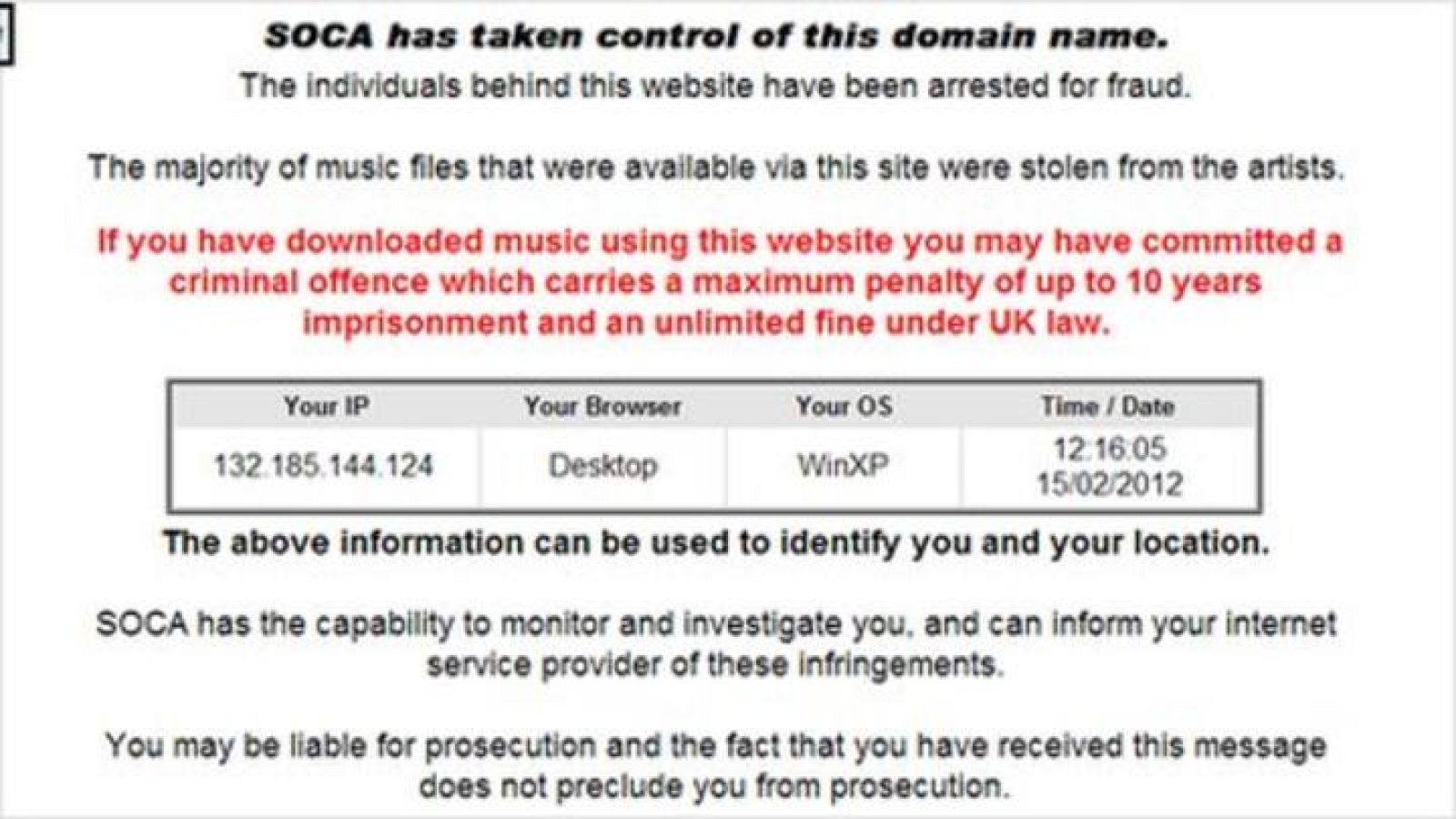 SOCA advierte a los usuarios sobre las consecuencias de descargarse música ilegal