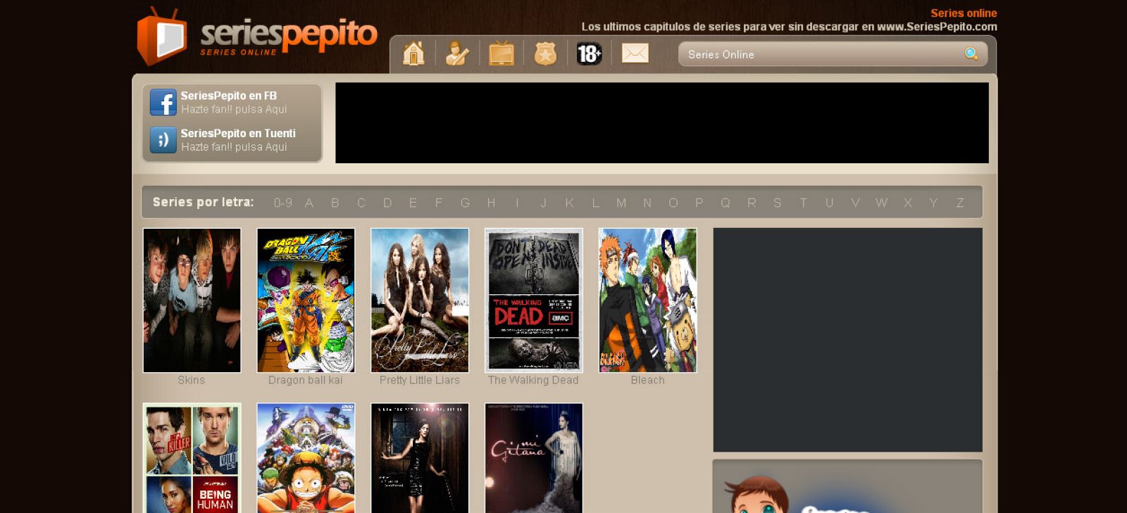 SeriesPepito, una de las primeras web denunciadas por la ley Sinde
