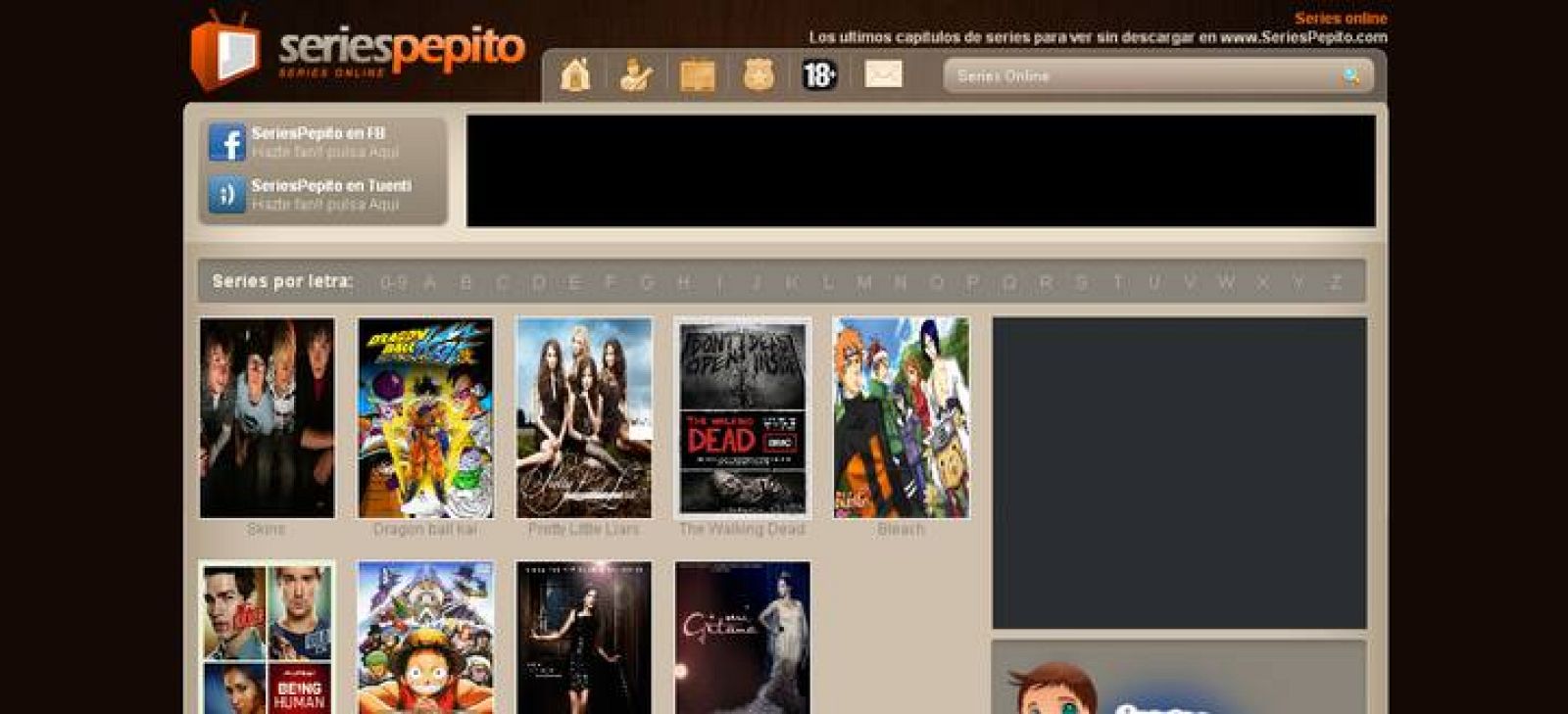 SeriesPepito, una de las primeras web denunciadas por la ley Sinde