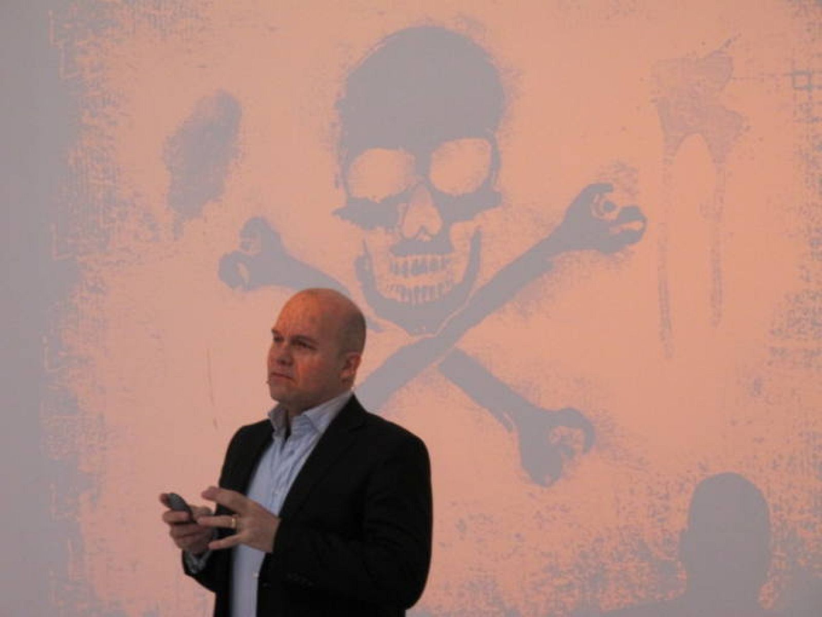 David Thompson, responsable de contenidos de Voddler, durante la presentación de la compañía en España