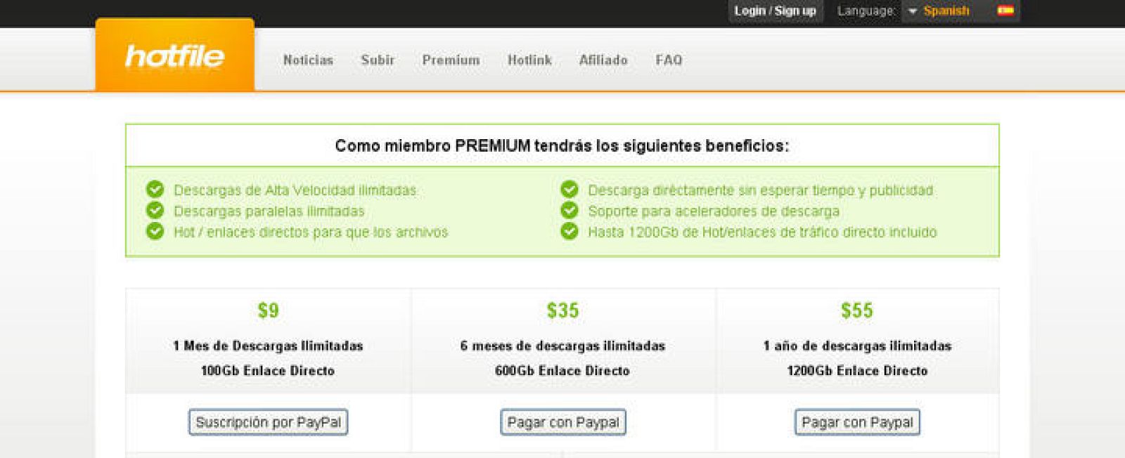   Hotfile es una página donde se pueden alojar o descargar contenidos.