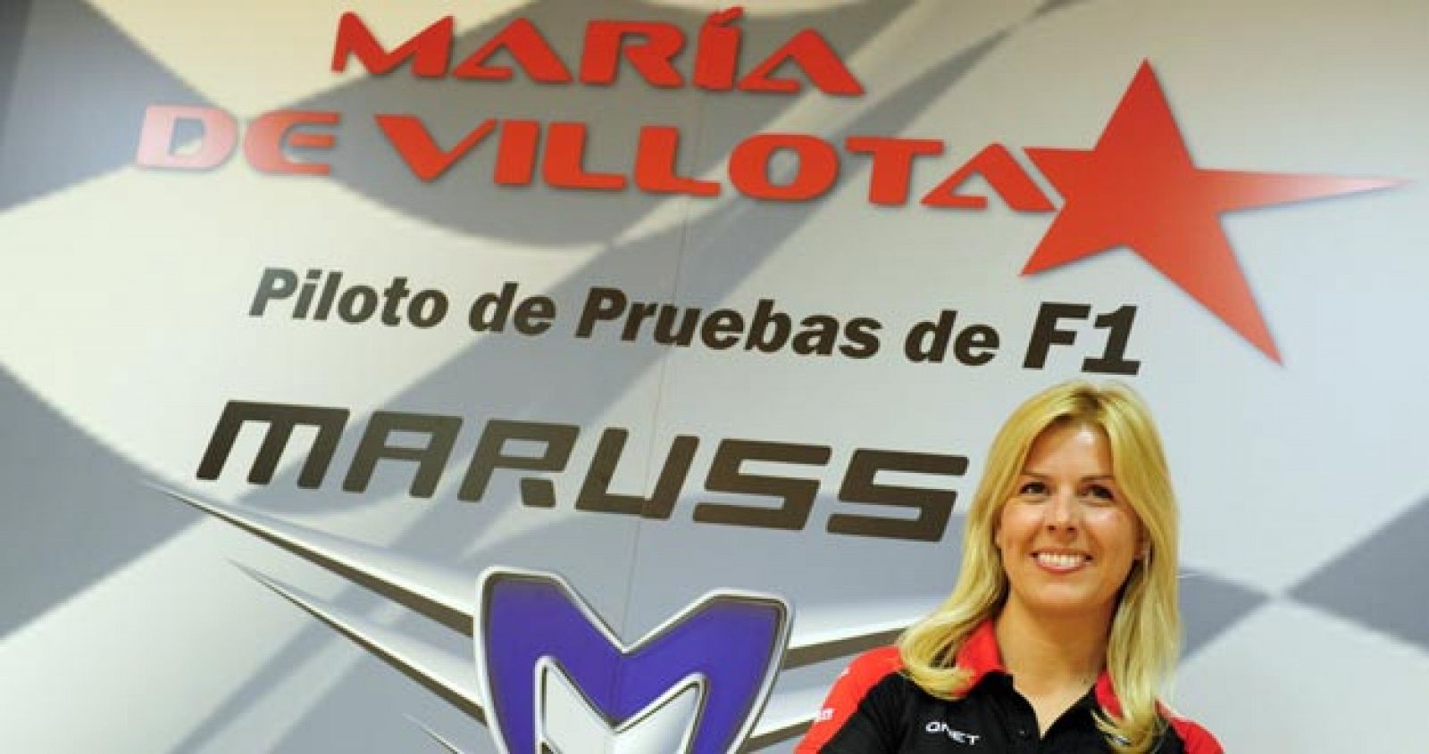 María de Villota, primera piloto española en la F1.