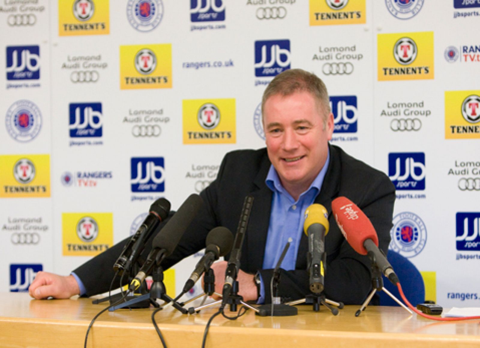 Allan McCoist, entrenador del Glasgow Rangers