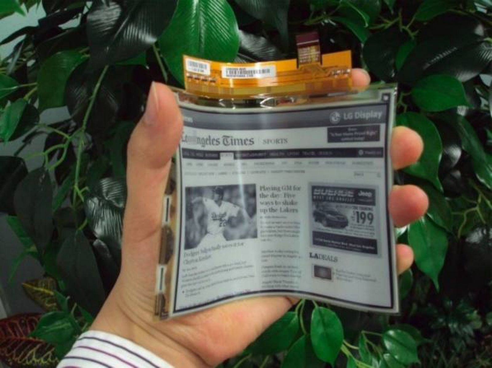 Epaper El Nuevo Libro Electronico De Plastico Flexible Rtve