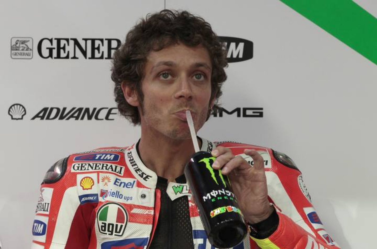 Valentino Rossi, durante la sesión clasificatoria del GP de Catar.