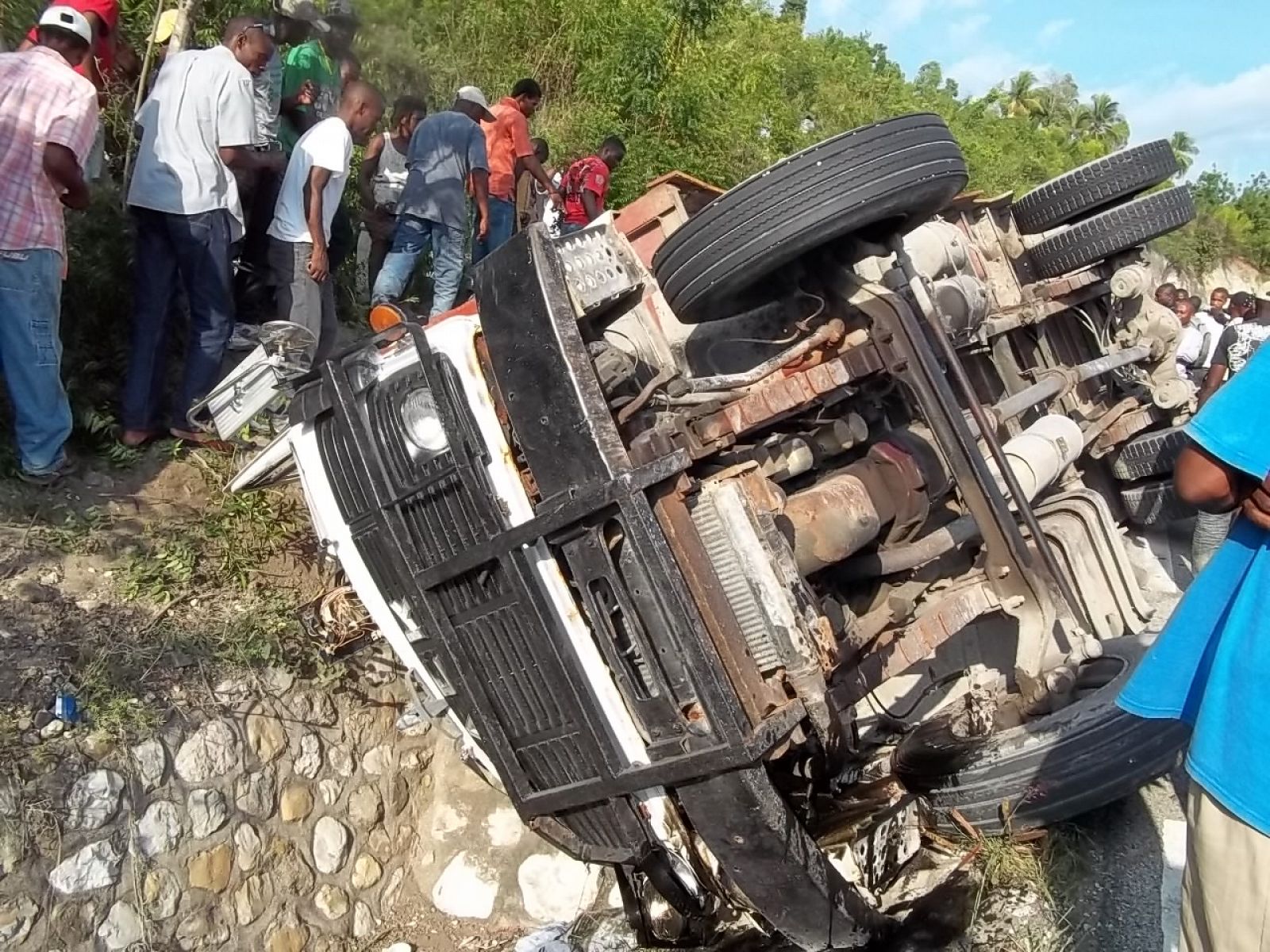 Accidente de tráfico en Haití