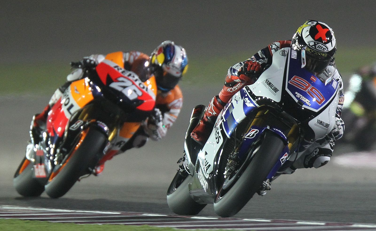 Lorenzo y Pedrosa en Catar