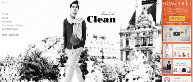 El espacio comercial 'online' de Atwendo, en internet