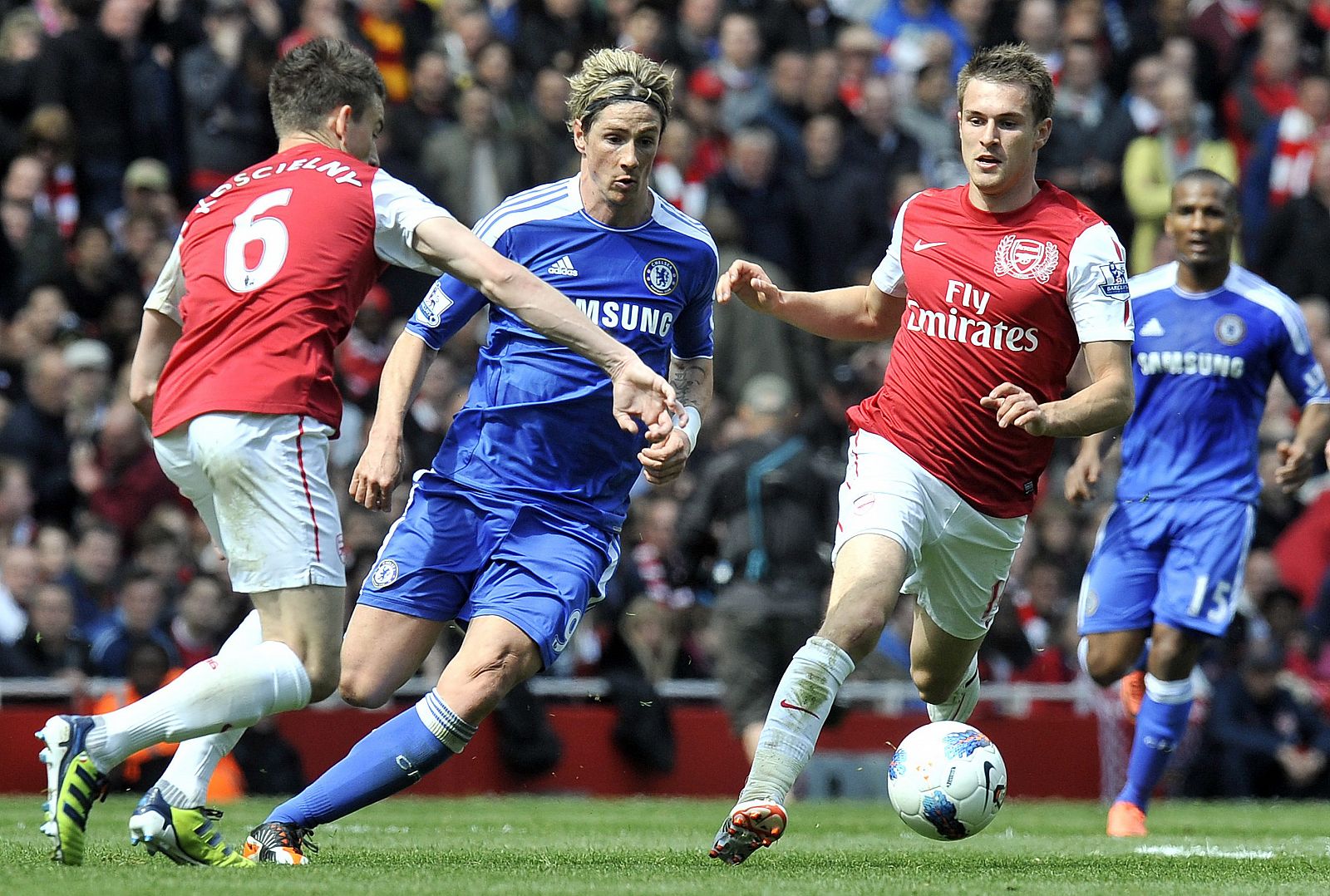 El español Fernando Torres, del Chelsea, en el partido contra el Arsenal