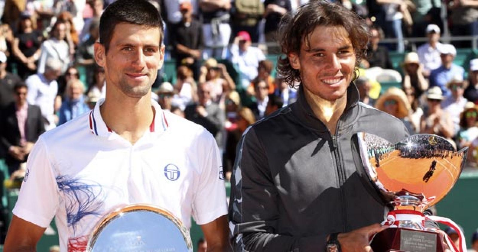 Djokovic subcampeón en el torneo Master 1000 de Montecarlo junto al ganador, Rafa Nadal, de la edición 2012