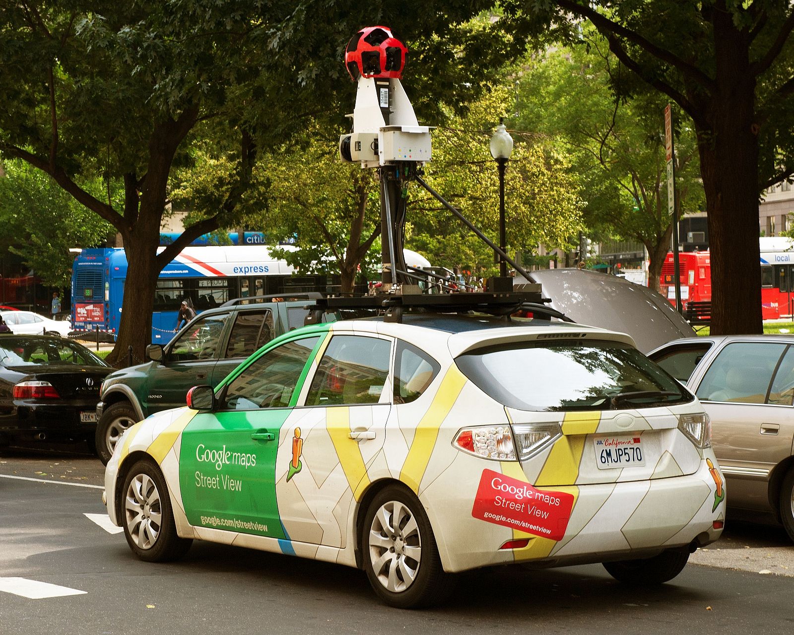 Un coche de Google Street View en Washington