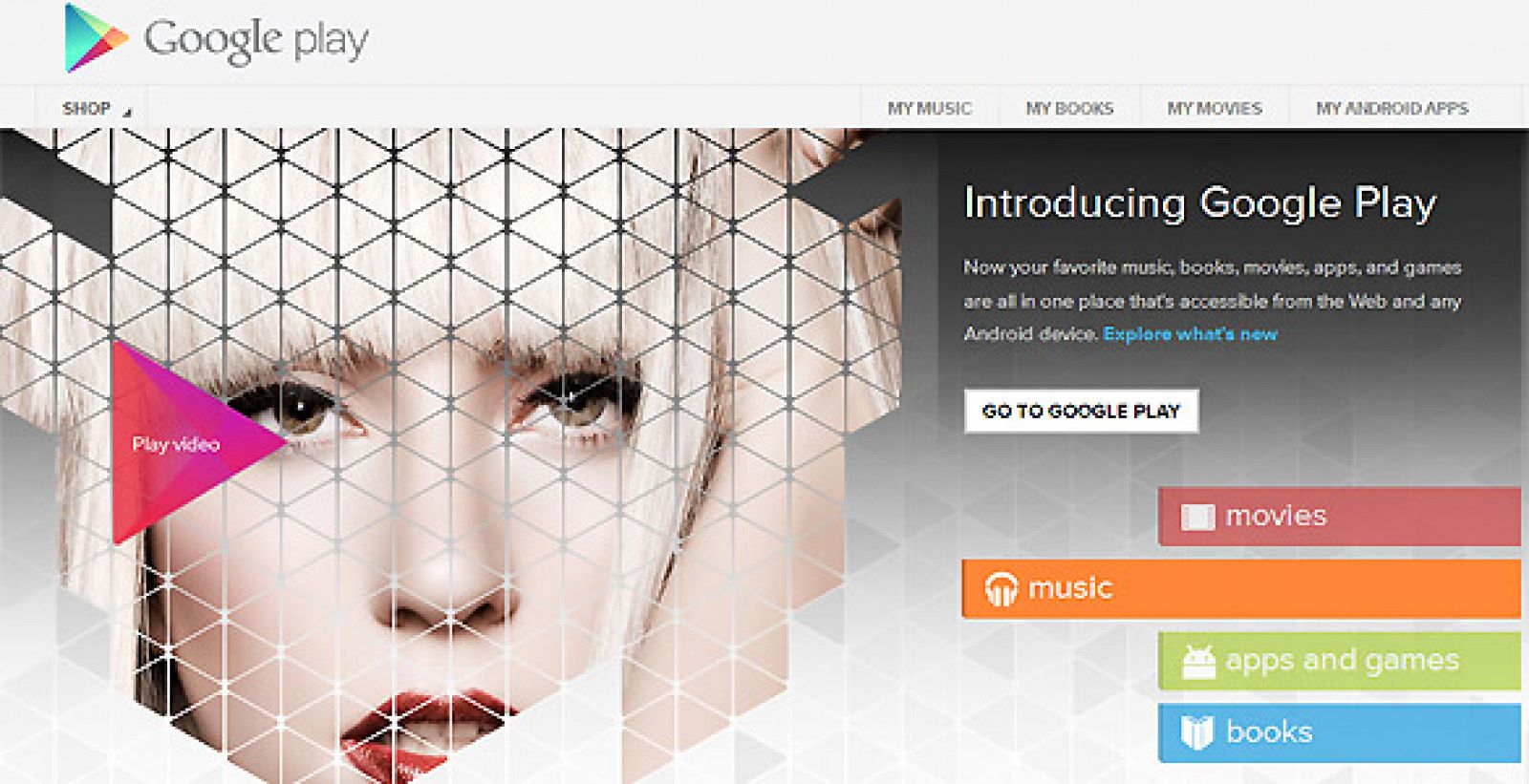 Google Play, la nueva tienda de aplicaciones de Google, ofrece juegos, películas, series y música