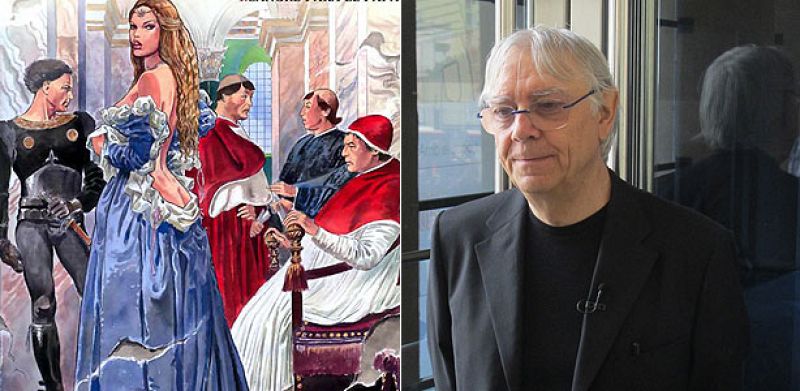 Ilustración de 'Los Borgia' y Milo Manara en el Salón del Cómic de Barcelona