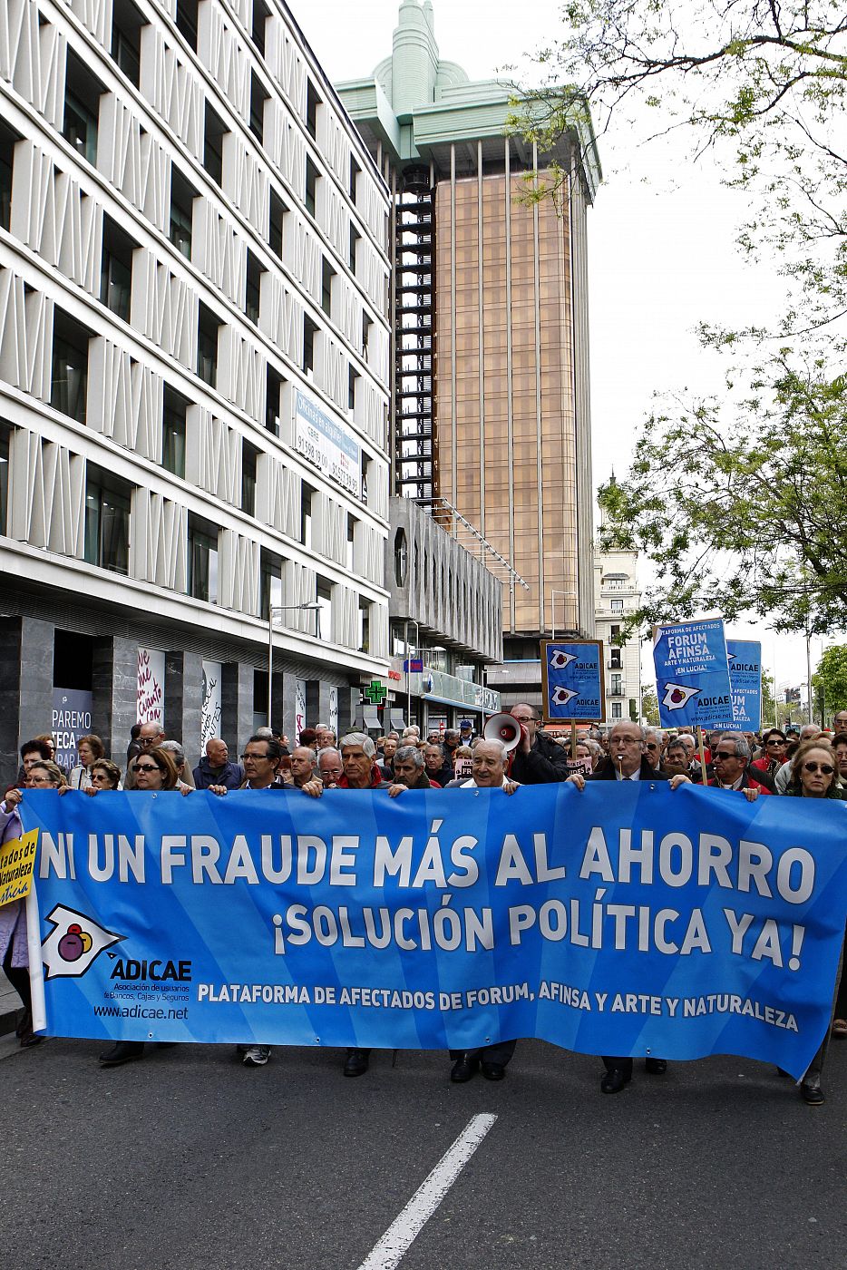 MANIFESTACIONES EN EL SEXTO ANIVERSARIO DEL FRAUDE DE FORUM AFINSA