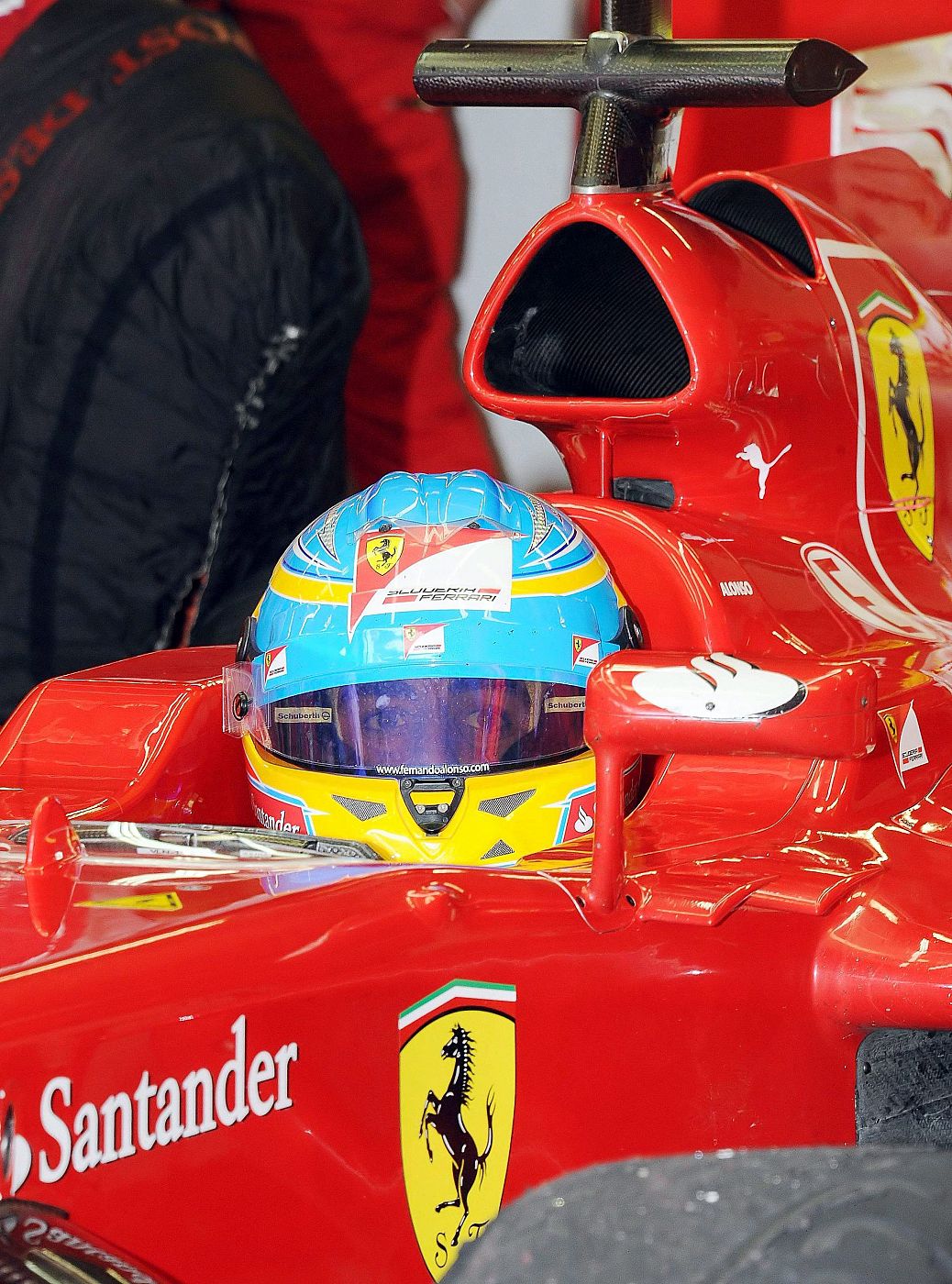 Fernando Alonso, piloto español de Fórmula 1 de la escudería Ferrari, aspira a ganar el mundial 2012