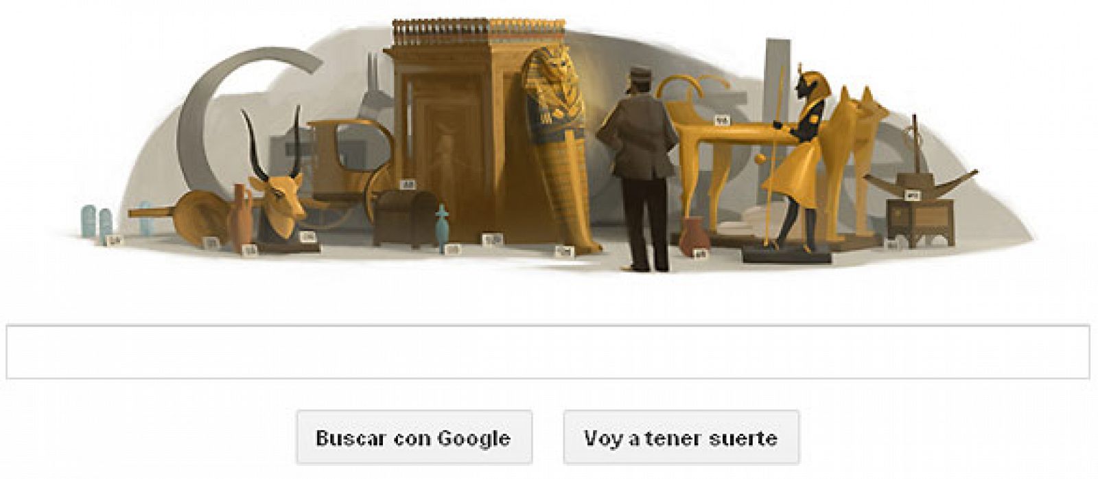 El 'doodle' de Google rinde homenaje al arqueólogo y egiptólogo Howard Carter
