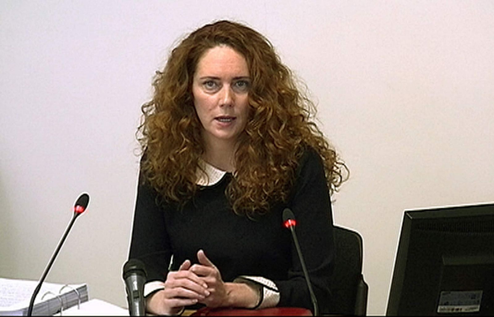 Imagen de Rebekah Brooks durante su comparecencia en la comisión Leveson