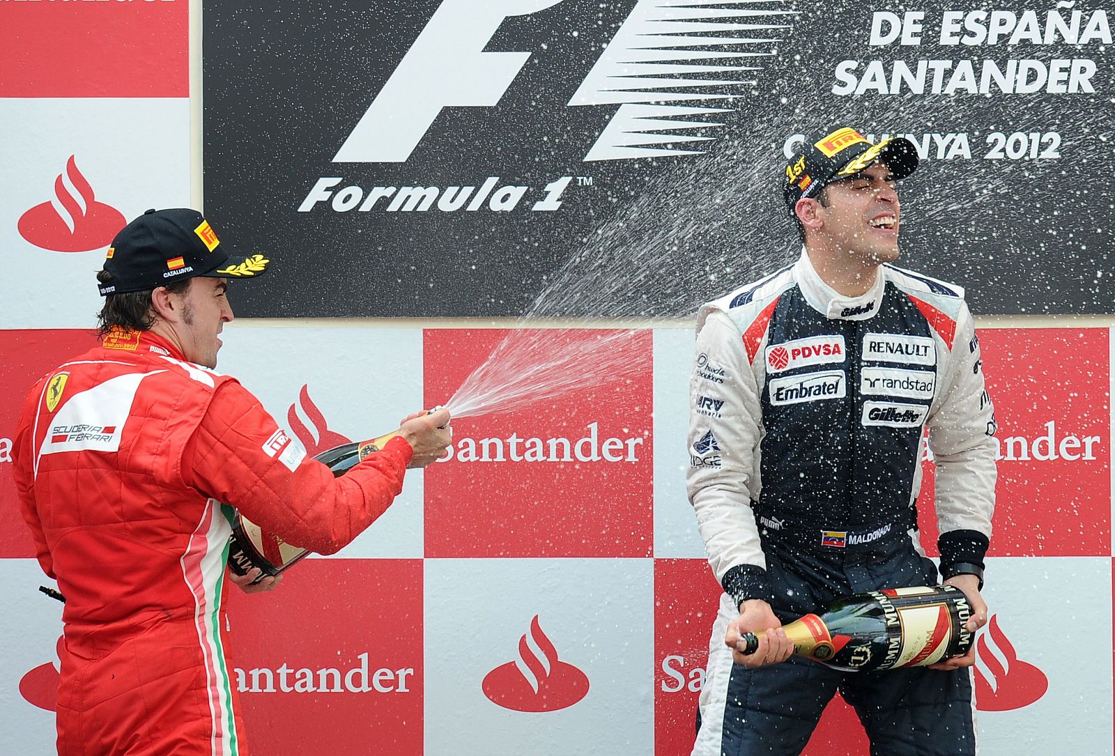 Fernando Alonso y Pastor Maldonado