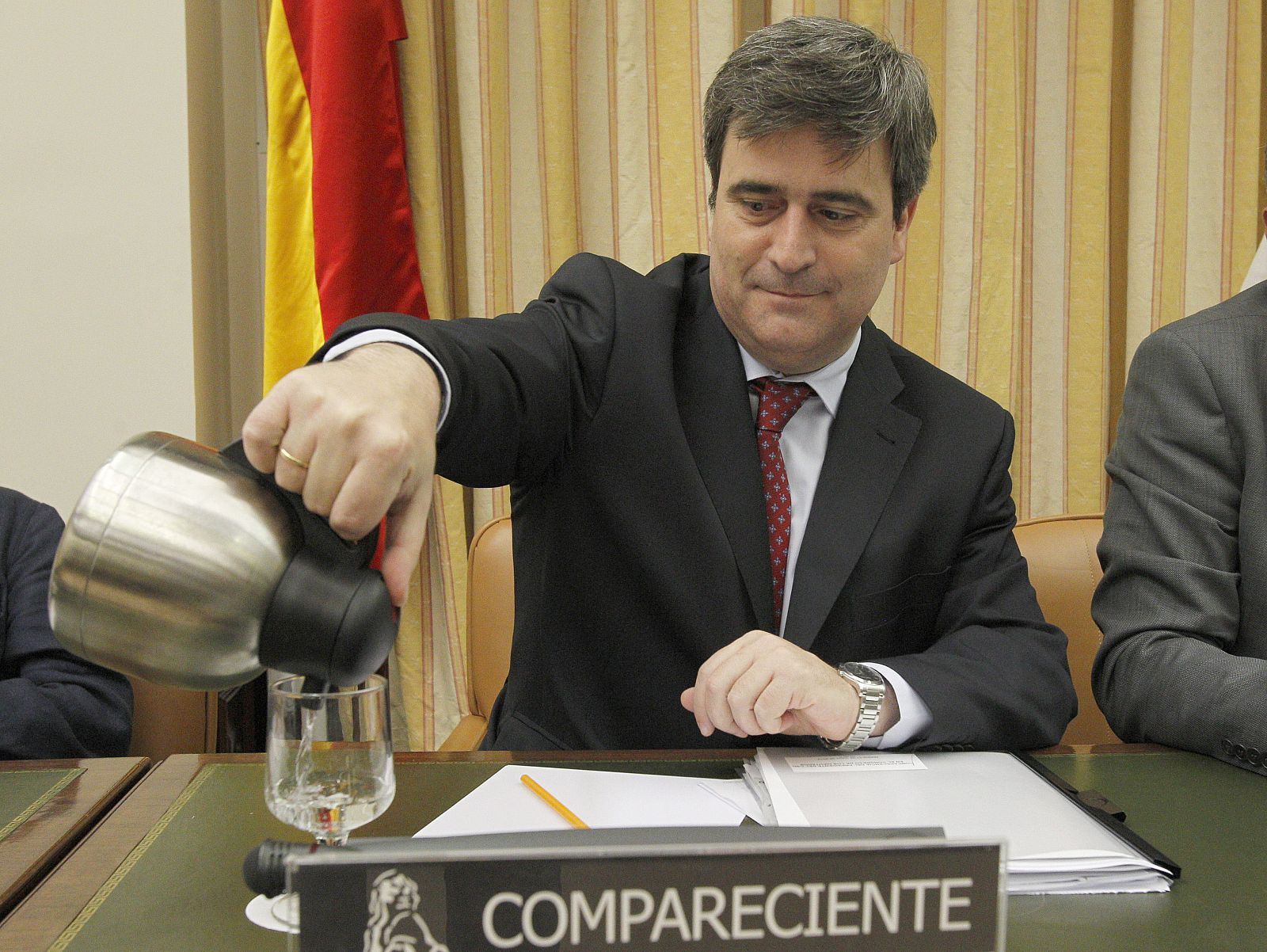 Miguel Cardenal, presidente del CSD, durante su comparecencia ante la Comisión de Educación y Cultura del Congreso