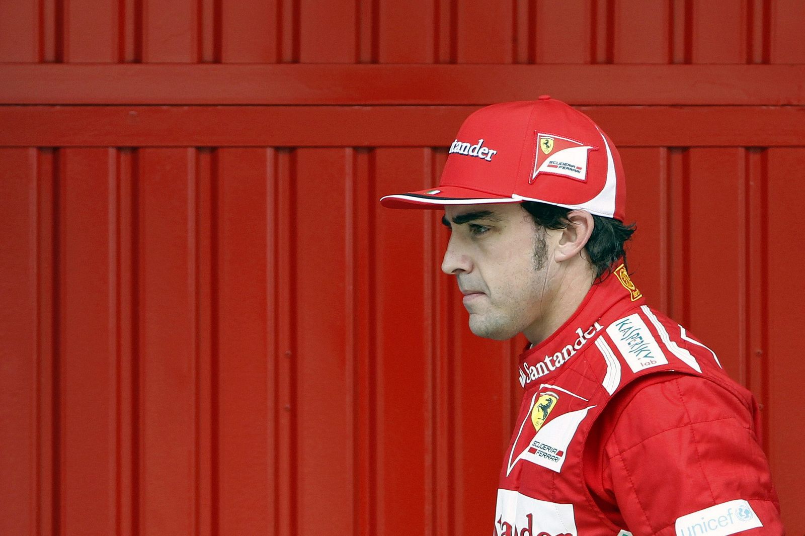 El piloto español de la escudería Ferrari Fernando Alonso