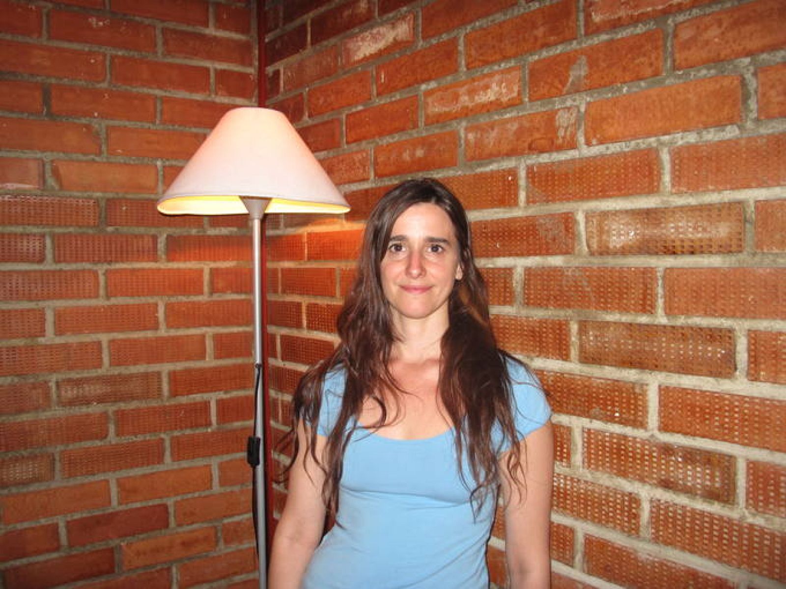  Fernanda Orazi este martes en la Sala Cuarta Pared durante la entrevista concedida a RTVE.es.