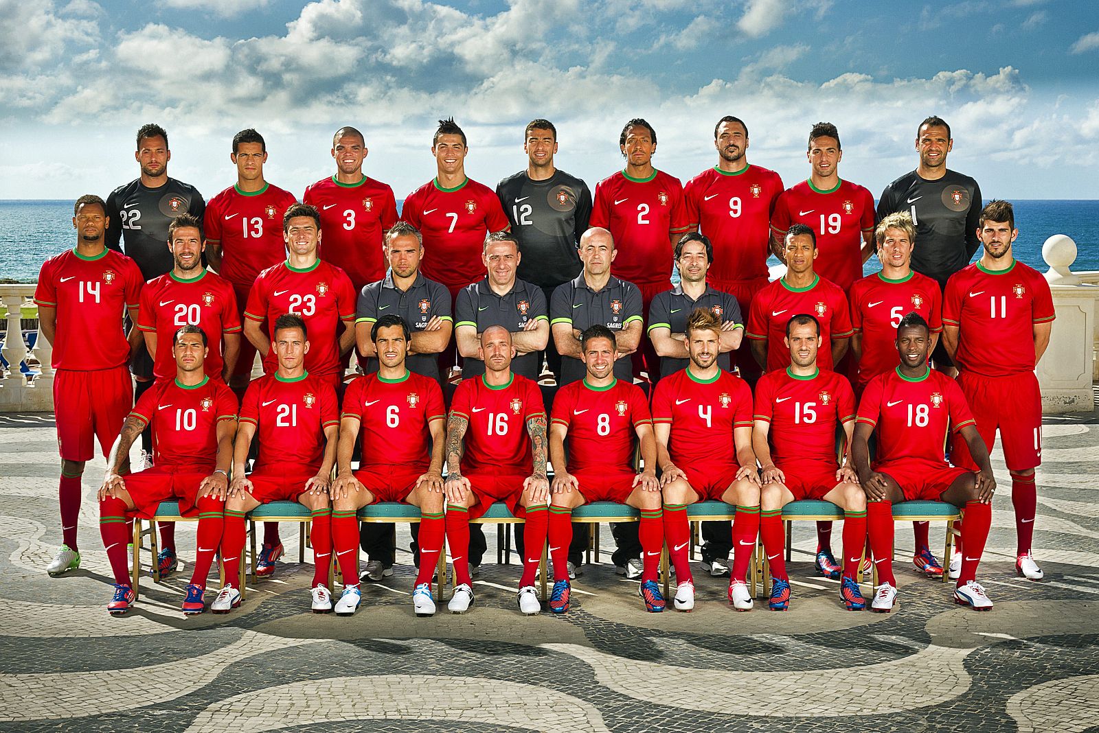 Los componentes de la selección portuguesa que participarán en la Eurocopa