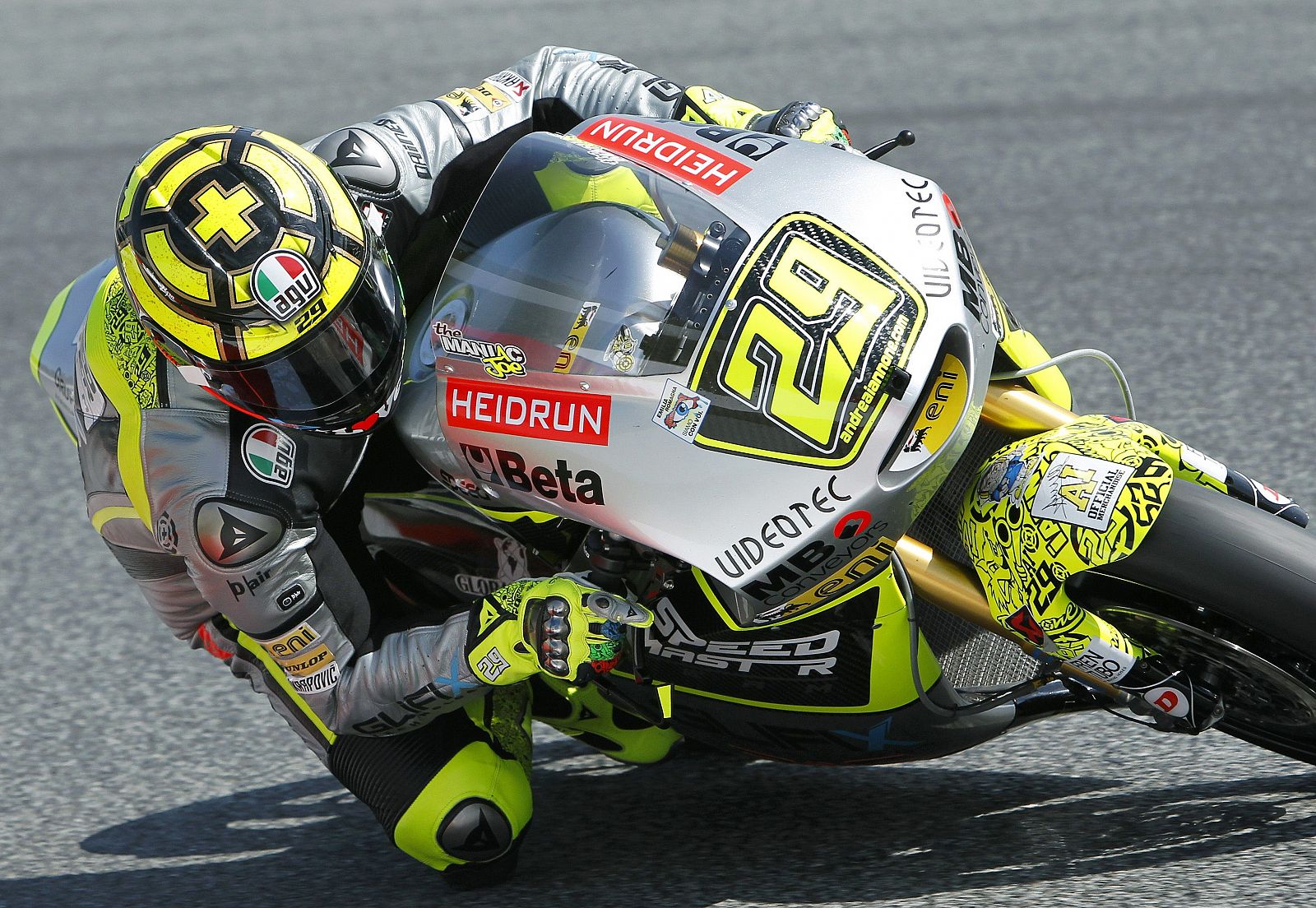 Imagen del piloto italiano de Moto2 Andrea Iannone del equipo Speed Master.