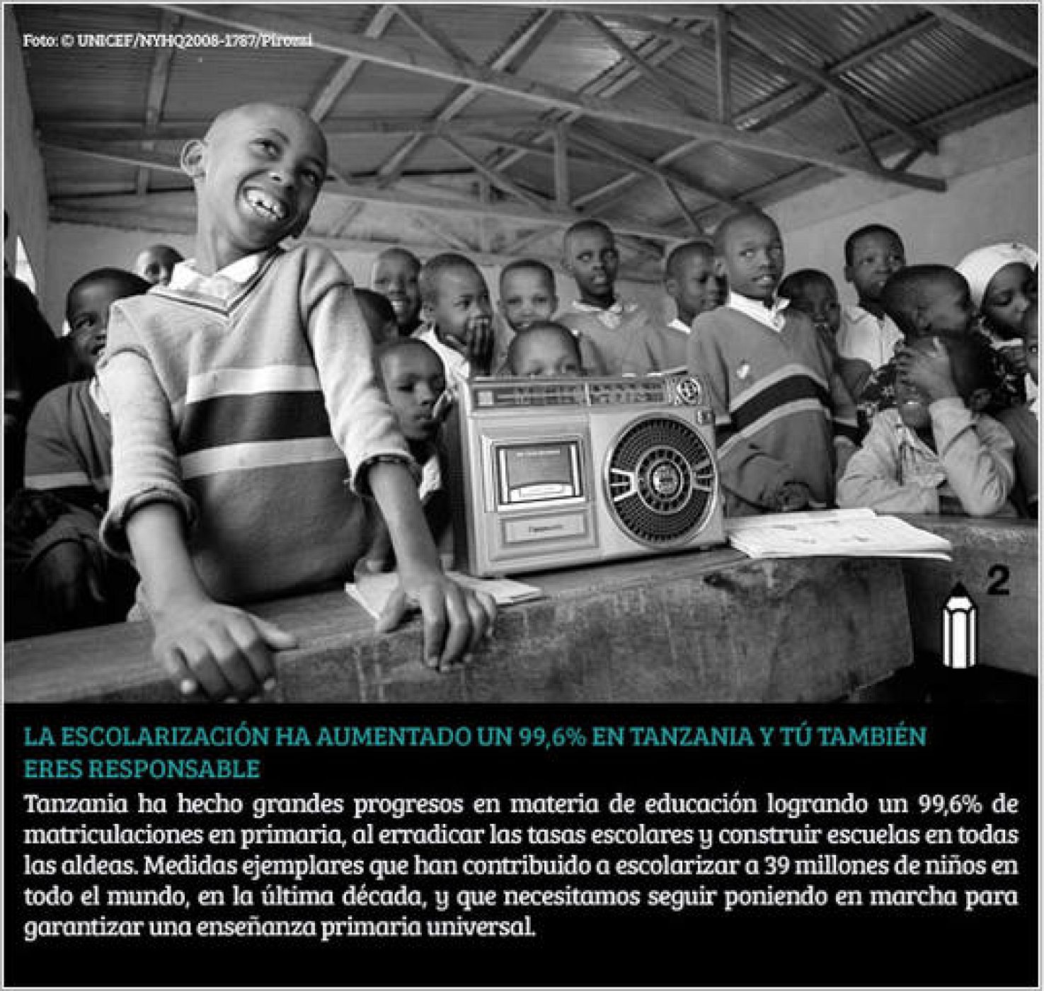 La escolarización ha aumentado en Tanzania un 99,6%
