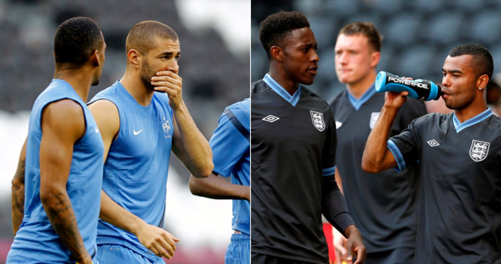 Las selecciones de Francia e Inglaterra, en el Grupo D de la Eurocopa 2012, debutan en el estadio Donbass Arena en Donetsk (Ucrania).