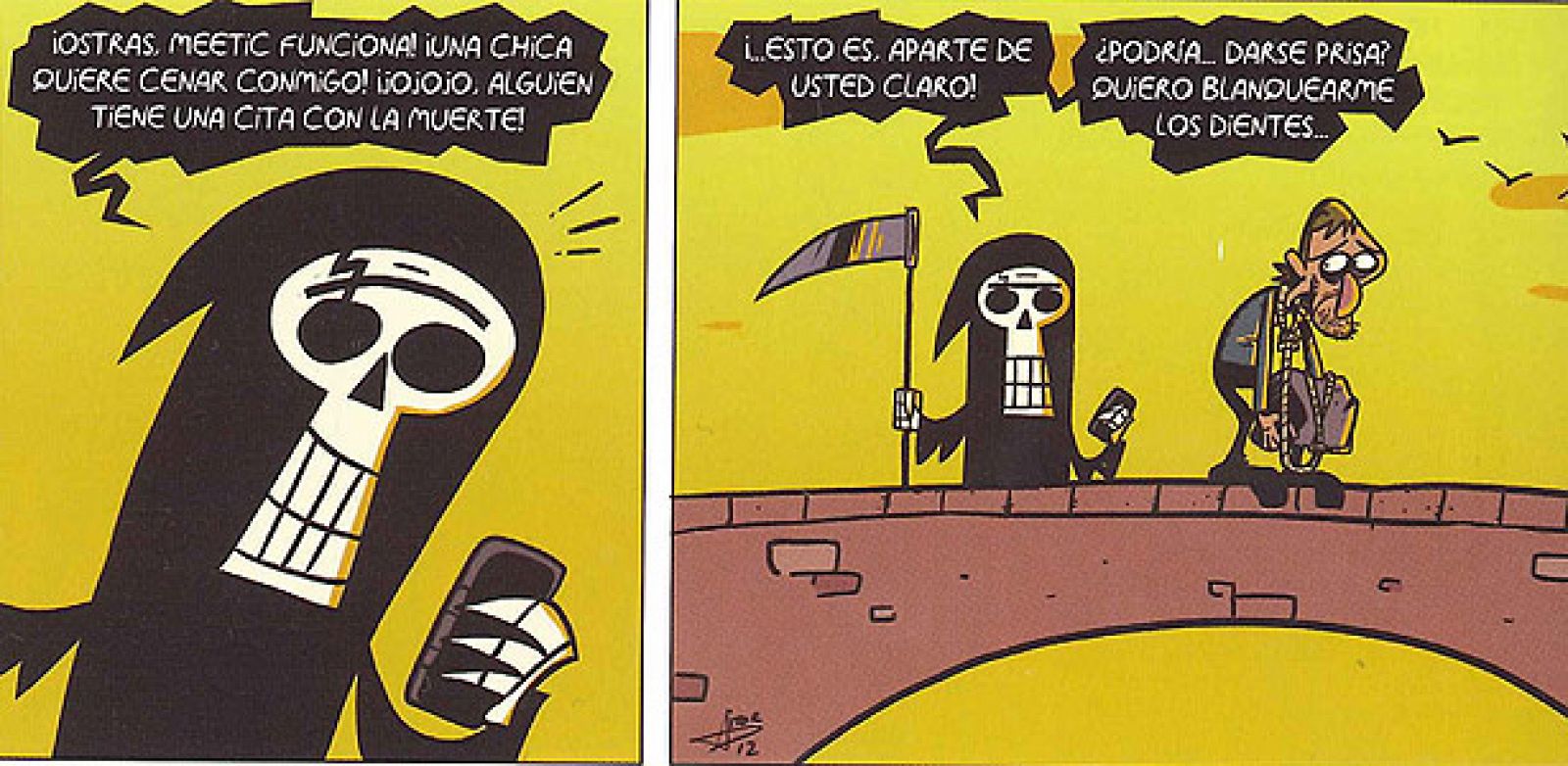 Fragmento de una tira de 'Rip 2: Ángeles y demonios', de Aitor Eraña