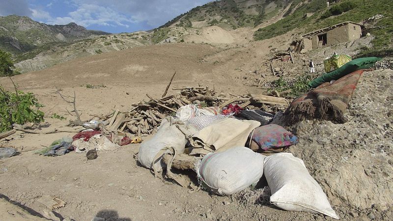 Lugar del terremoto en la provincia afgana de Baghlan