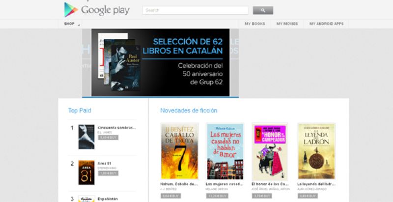 Google ha lanzado su biblioteca 'on-line' en España este viernes