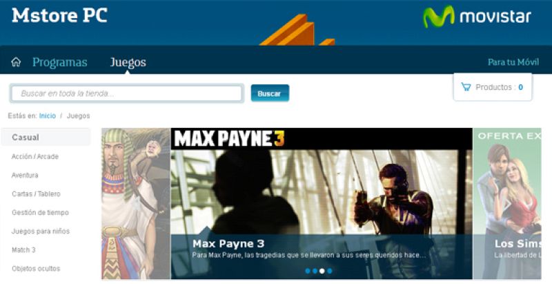 El  catálogo inicial de la nueva 'tienda' de Movistar ofrece unos 2.300 productos