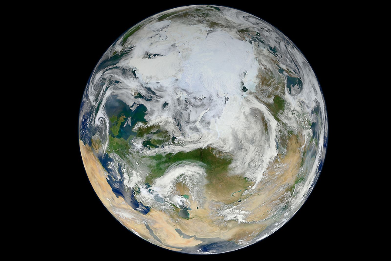 'Canica Blanca', la nueva imagen de la Tierra difundida por la NASA