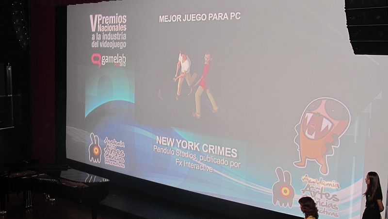 'New York Crimes', el gran triunfador de la noche de los videojuegos españoles