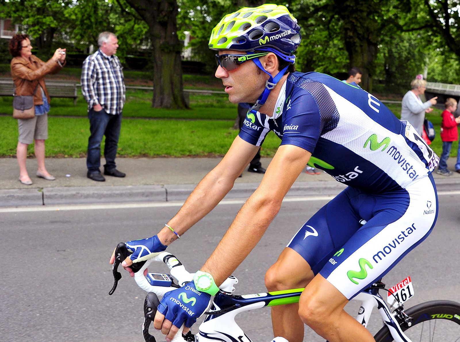 El ciclista de Movistar Alejandro Valverde.