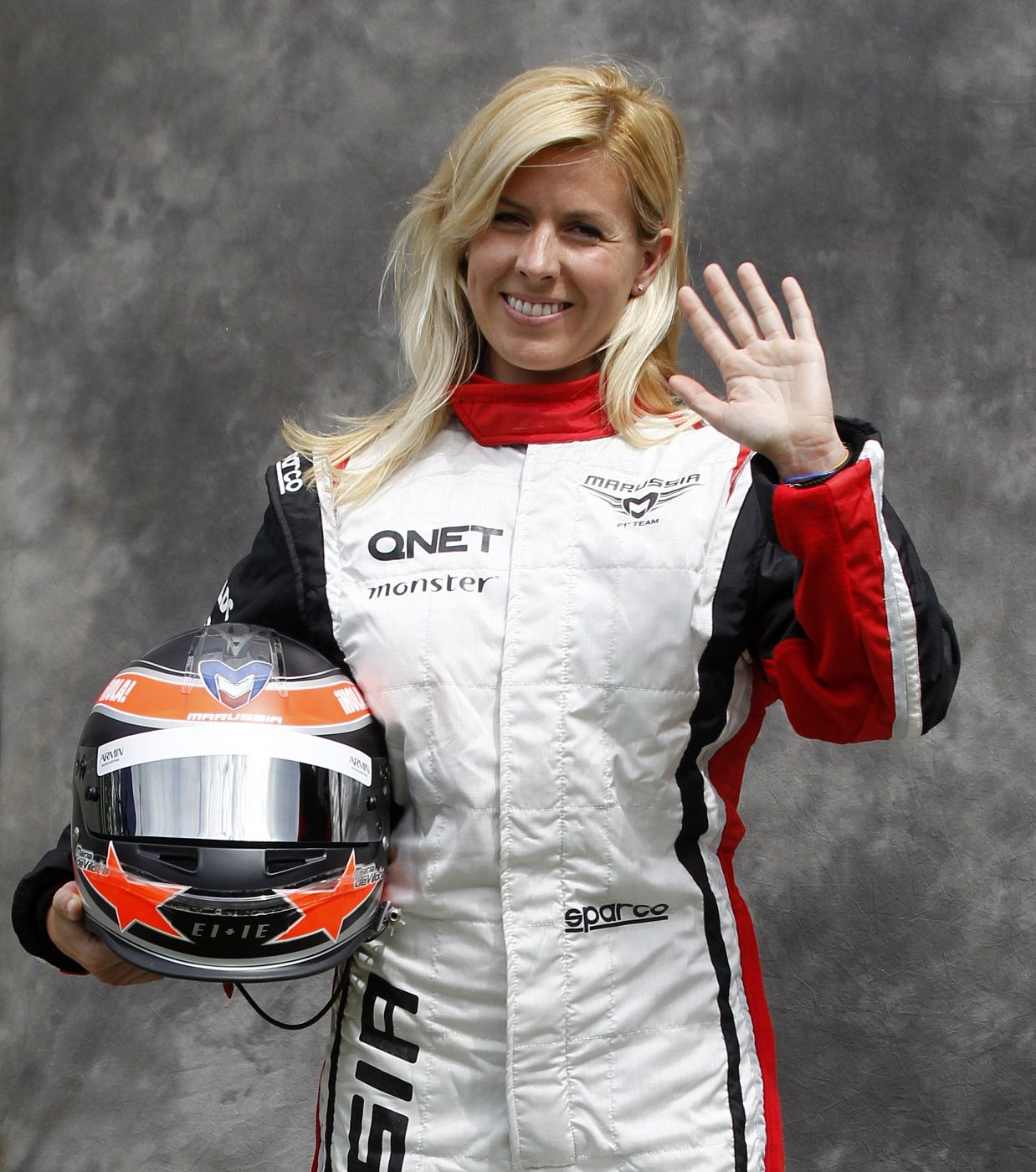 File photo of Marussia Formula One test driver Maria de Villota of Spain