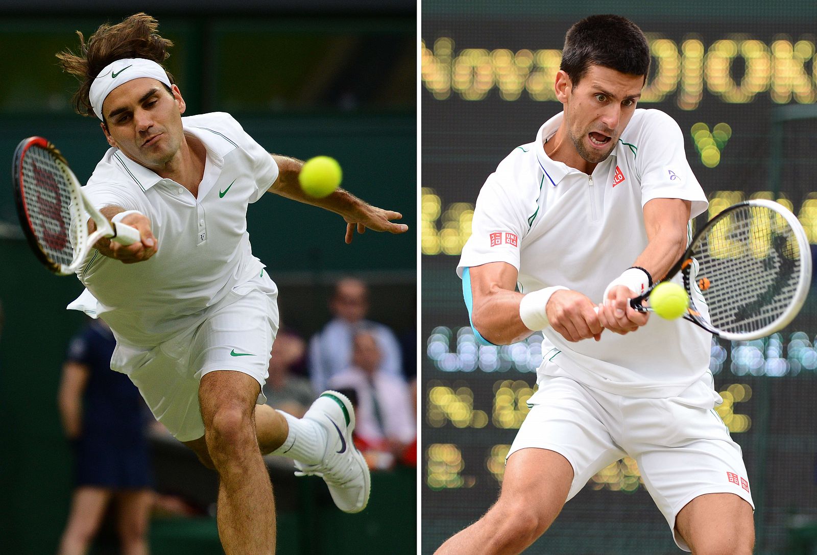 Federer y Djokovic juegan en semifinales de Wimbledon una final anticipada.