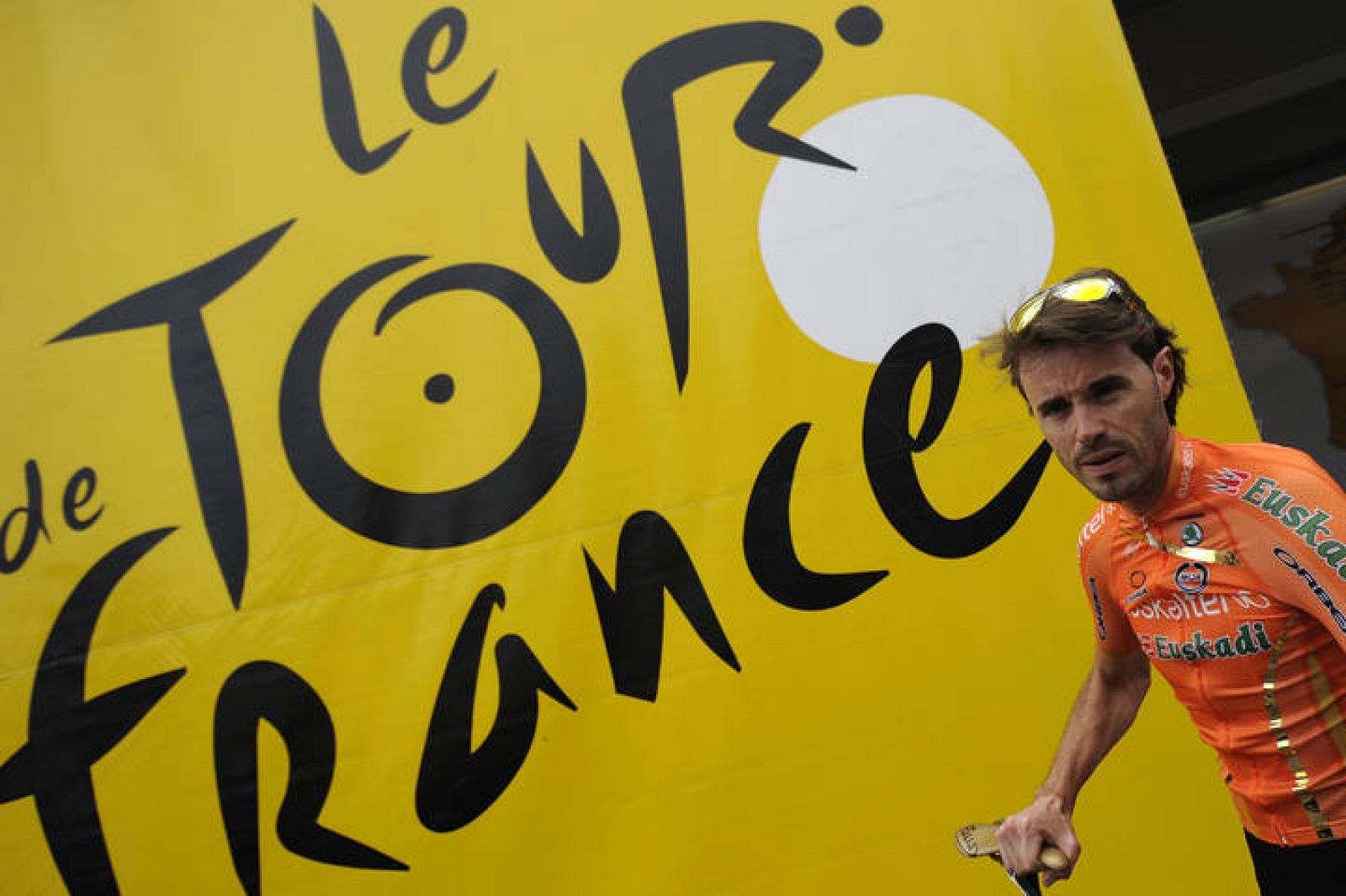 Imagen del ciclista asturiano del Euskaltel Euskadi, Samuel Sánchez.