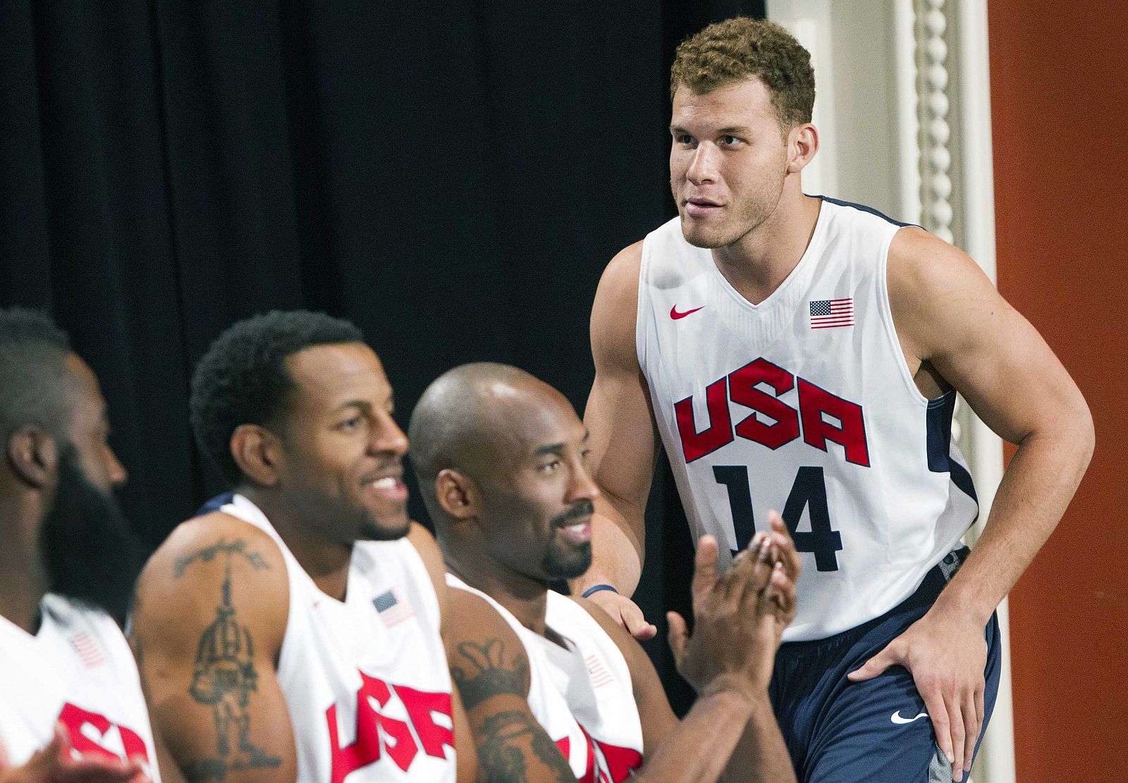 Blake Griffin, de Los Angeles Clippers, durante la presentación del equipo olímpico de baloncesto de EE.UU.