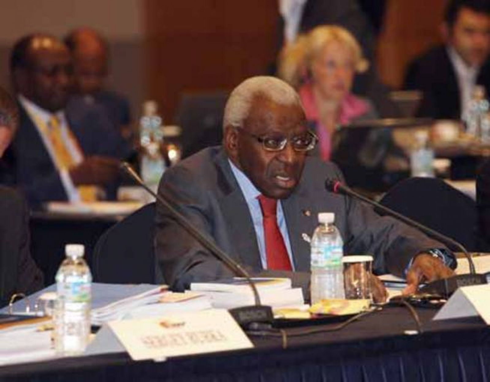 El presidente de la Federación Internacional de Atletismo (IAAF), Lamine Diack, en una imagen de archivo.