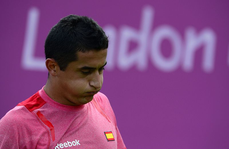 Nicolás Almagro, durante el partido.