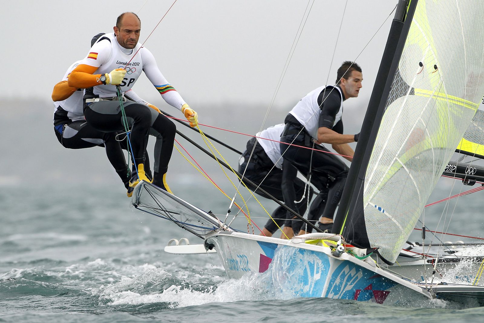 Iker Martinez de Lizarduy y Xabier Fernandez Gaztanaga, durante la competición.