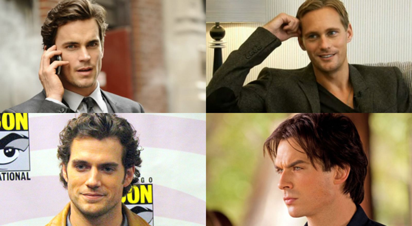 Los actores Matthew Bomer, Alexander Skarsgard, Henry Cavill y Ian Somerhalder