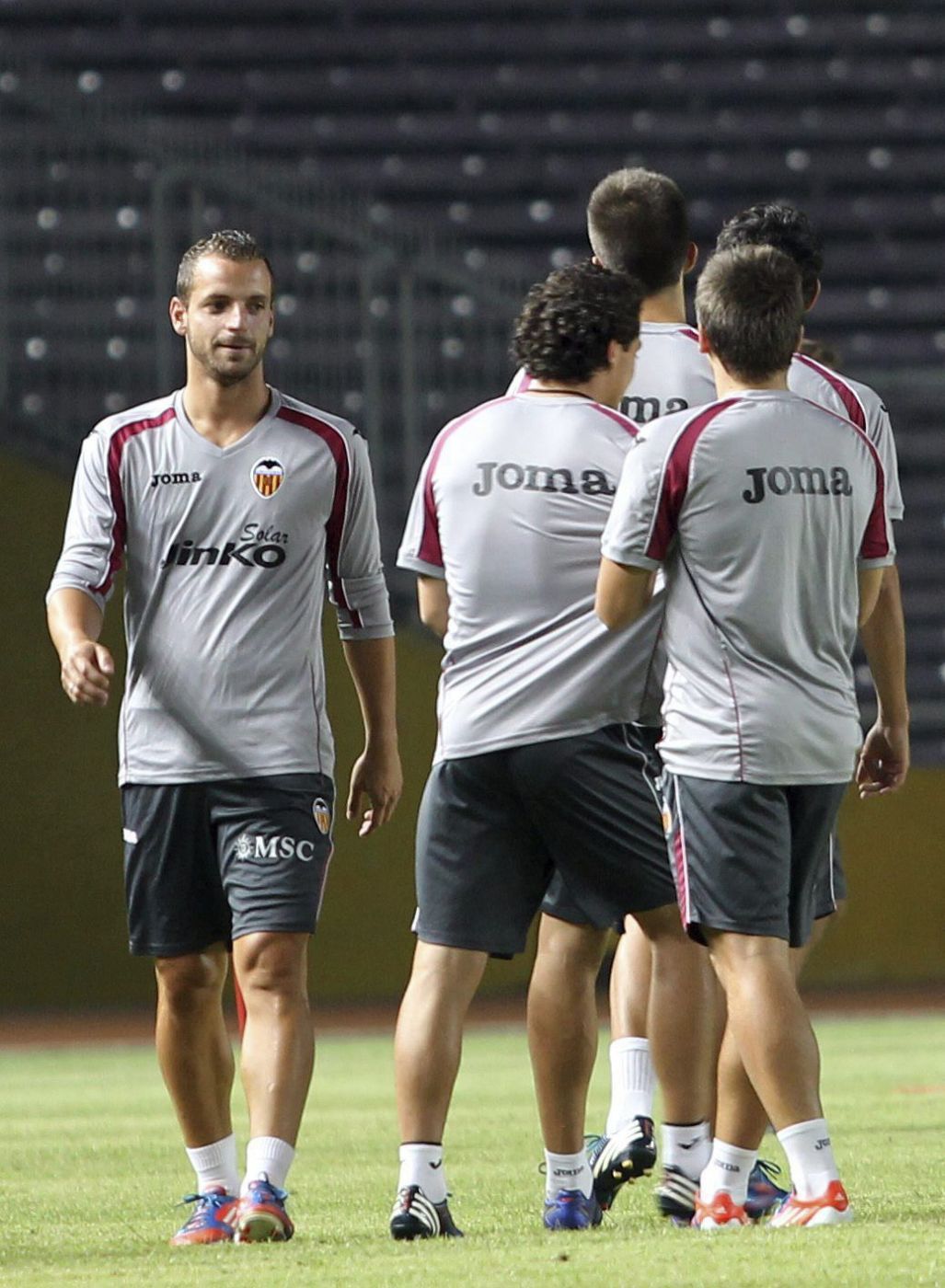 El delantero Roberto Soldado del Valencia FC