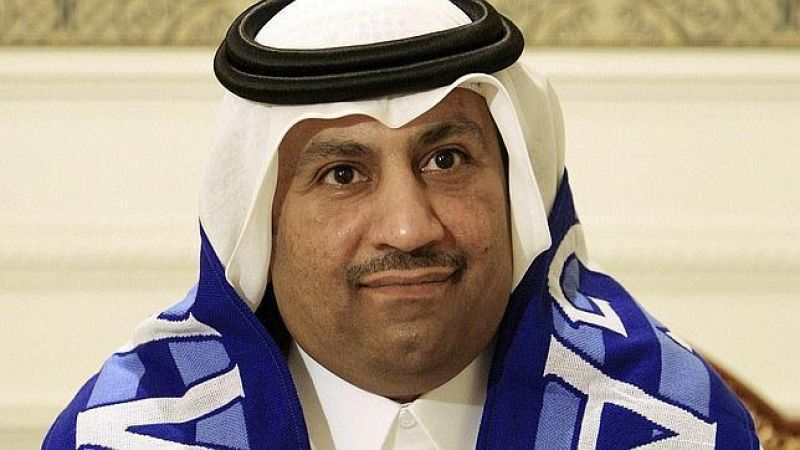 El presidente del Málaga CF, el jeque Abdullah Al-Thani.