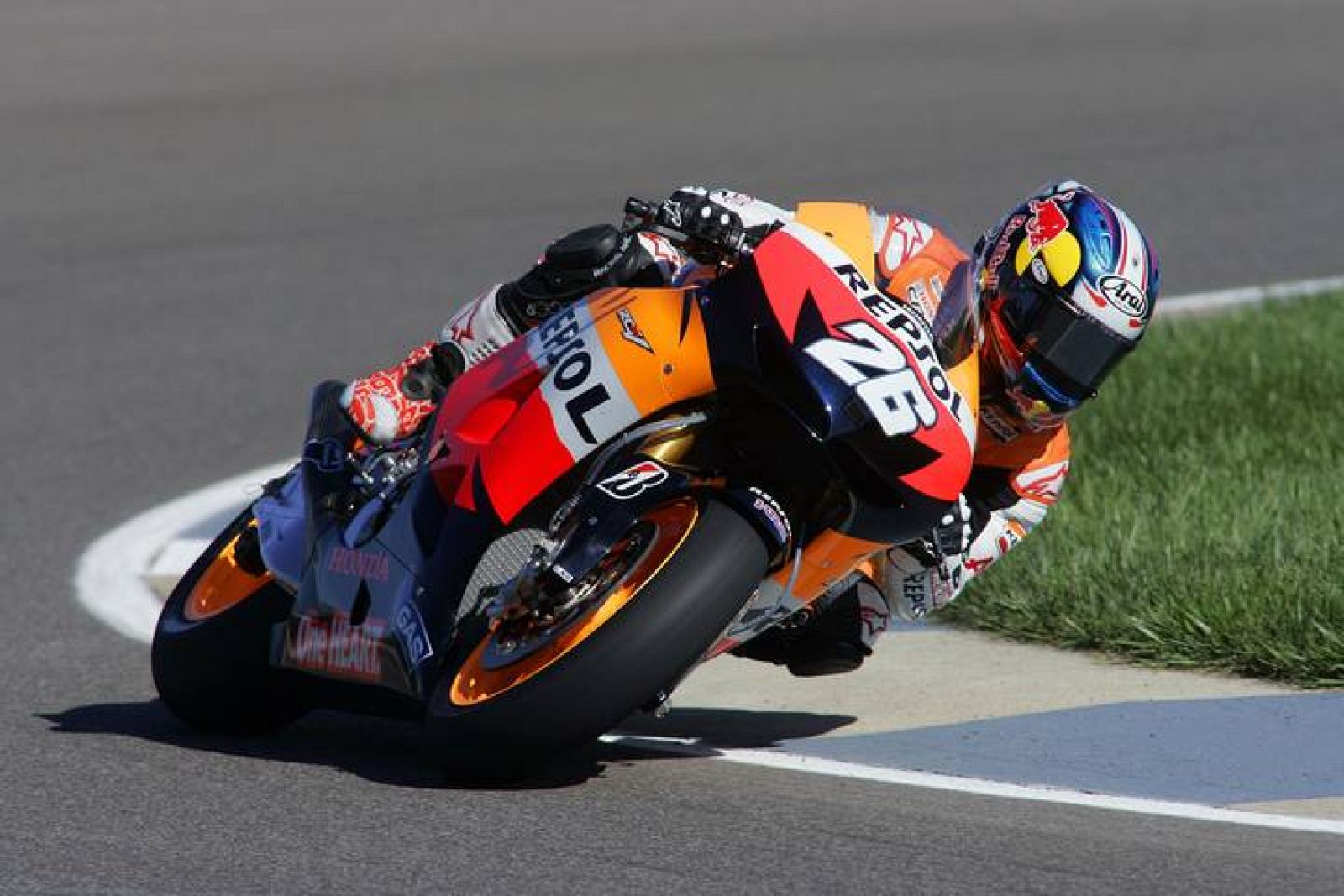 GP De Indian polis MotoGP Paseo Triunfal De Dani Pedrosa En 